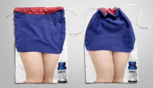 一款減肥產(chǎn)品的帆布袋帆布袋設(shè)計(jì)稿