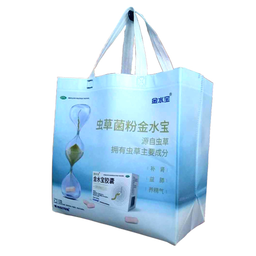 雄緯經(jīng)典案例---金水寶膠囊無(wú)紡布覆膜手提袋